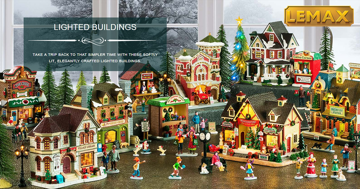 Lemax Christmas & Holidays Lighted Buildings
