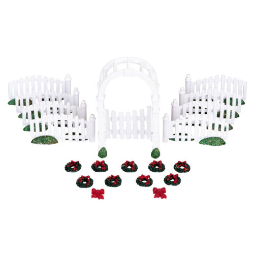 Plastic Arbor & Picket Fences With Decorations