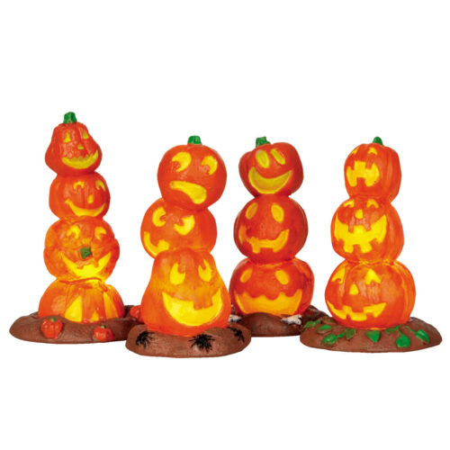Light-Up Pumpkin Stack