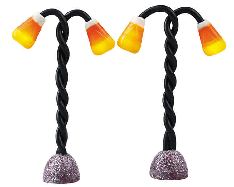 Candy Corn Lamp Post